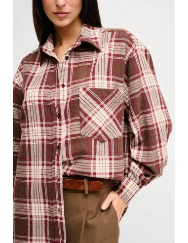 Maxi Camicia Check Maryley
