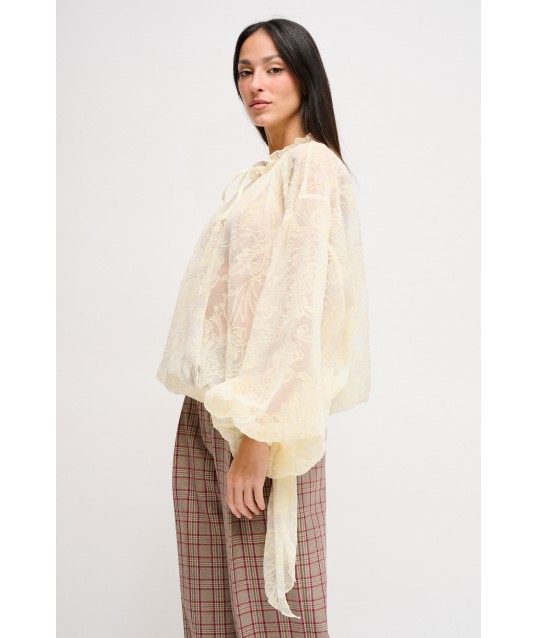 Blusa Semitrasparente A Fantasia Maryley