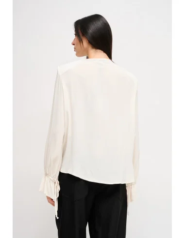 Blusa In Viscosa Con Rouches Maryley