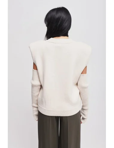 Gilet In Maglia Con Manicotti Maryley