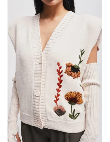 Gilet en tricot avec manches Maryley