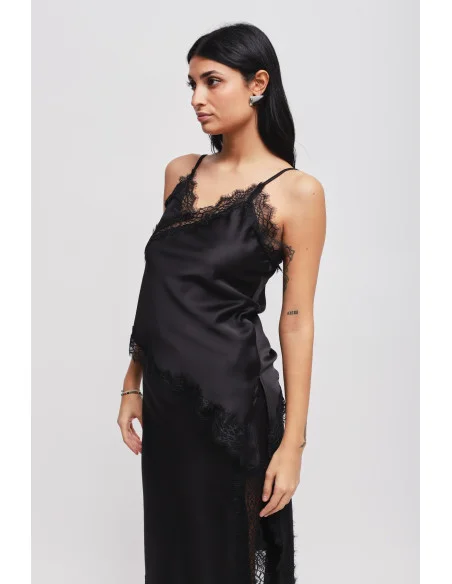 Satin Top With Maryley Lace
