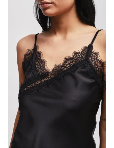 Satin Top With Maryley Lace