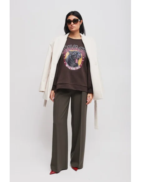 Veste à double boutonnage avec ceinture Maryley