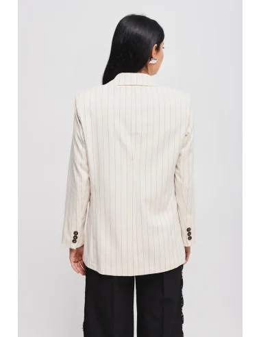 Veste à rayures avec épingle Maryley