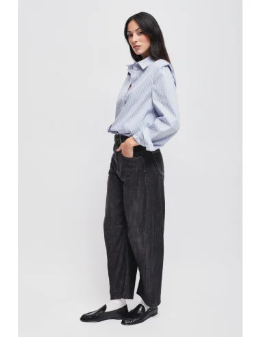 Maryley Glitter Barrel Jeans