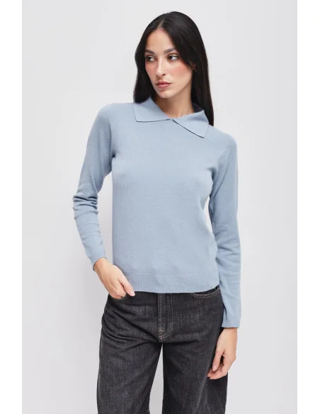 Maglia In Viscosa Con Colletto Maryley