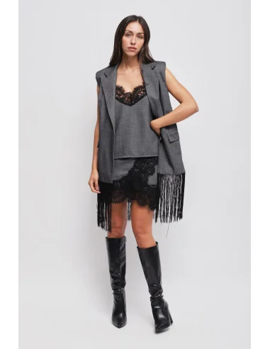 Minigonna Con Pizzo Maryley
