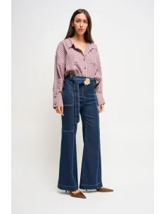Denim Palace Trousers With Maryley Belt 2