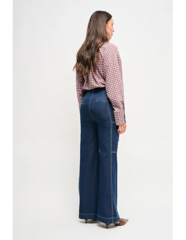 Pantalon Denim Palace avec ceinture Maryley