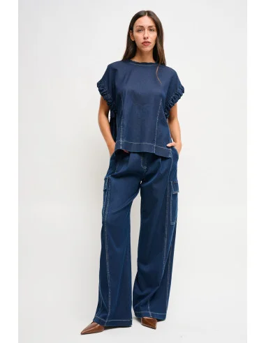 Denim Trousers With Maryley Belt