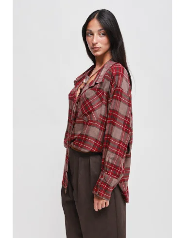 Camicia Check Con Laccio Maryley