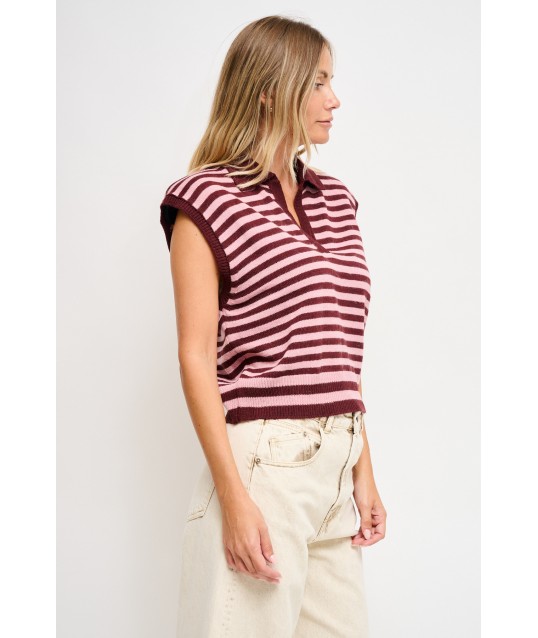 Polo In Maglia A Righe Maryley