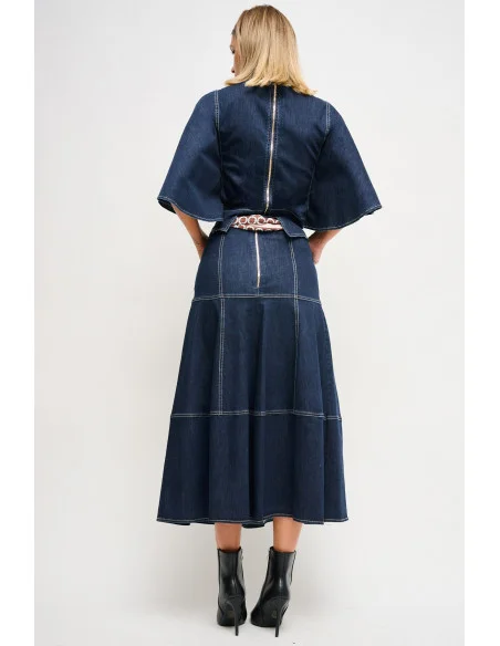 Gonna In Denim Con Fusciacca Maryley