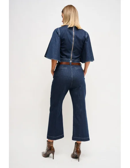 Jeans A Vita Alta Con Cintura Maryley
