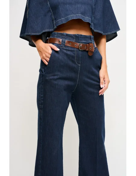 High Waisted Jeans With Maryley Belt