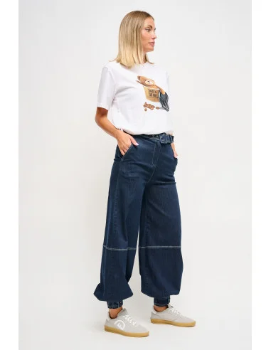 Jeans Baggy Con Cintura Maryley