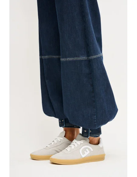 Jeans baggy avec ceinture Maryley