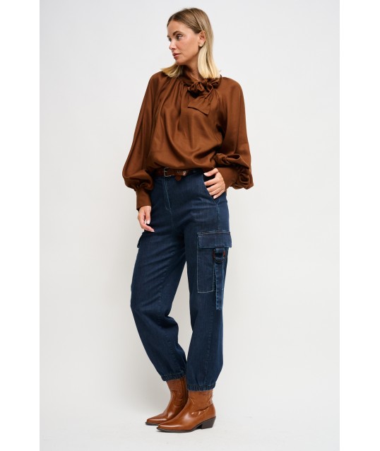Maryley Belt Cargo Jeans