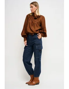 Maryley Belt Cargo Jeans 2