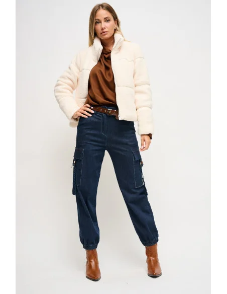 Maryley Belt Cargo Jeans
