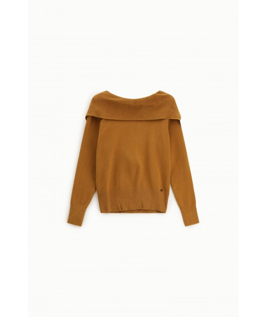 Maglione Scollo Posteriore Collo Ampio Dixie