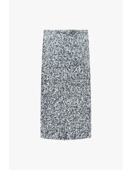 Jupe midi taille haute à paillettes Dixie