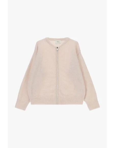 Cardigan Con Zip Frontale E Maniche Lunghe Dixie