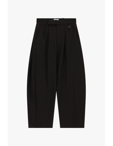 Pantalon ample taille haute à pinces Dixie
