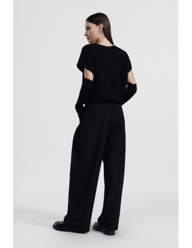 Pantaloni Ampi A Vita Alta Con Pinces Dixie