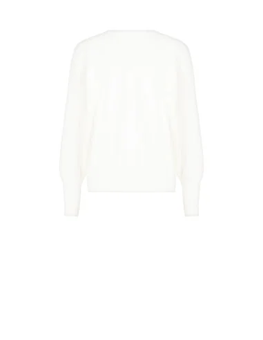 Pull oversize avec petits boutons bijoux aux poignets Rinascimento