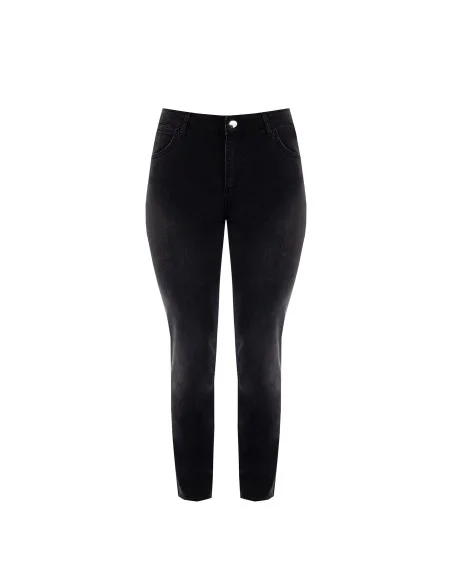 Jeans Curvy Skinny Con Strass Sulla Tasca Dietro Rinascimento Curvy