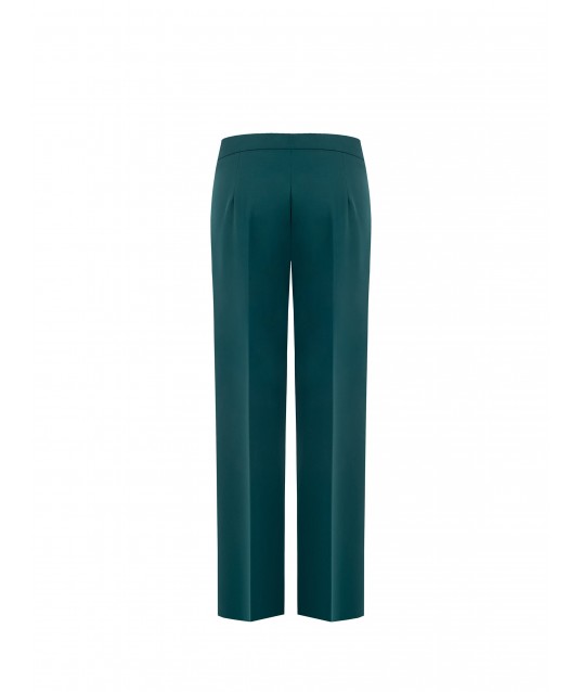 Pantaloni Palazzo In Tessuto Bi-Stretch Rinascimento