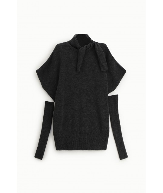 Short High Neck Dress With Short Sleeves Dixie