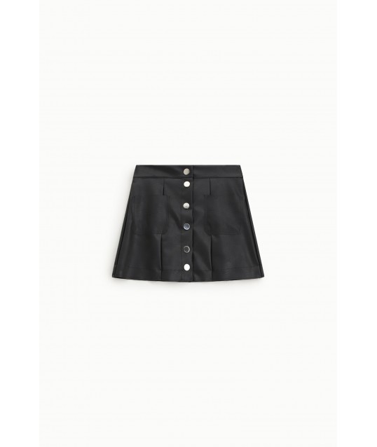 Short Skirt With Buttons And Patch Pockets Dixie