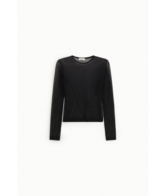 Dixie Transparent Effect Long-Sleeved T-Shirt