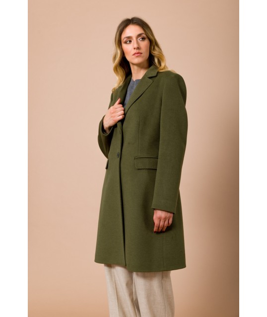 Manteau doublé Baronet avec surpiqûres Mf Maryley