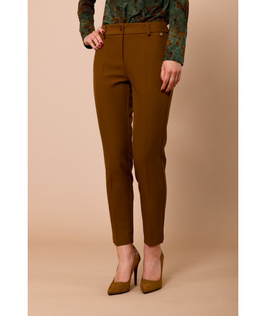 Maryley Cigarette Breeches with Bottom Slit