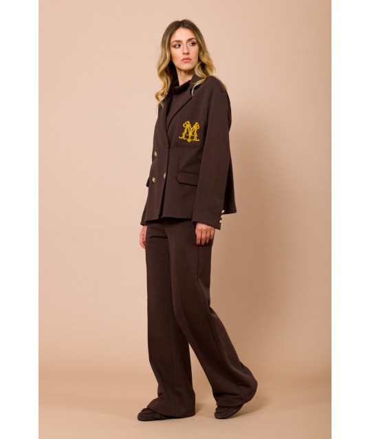 Veste de survêtement oversize avec logo brodé sur la poche Maryley