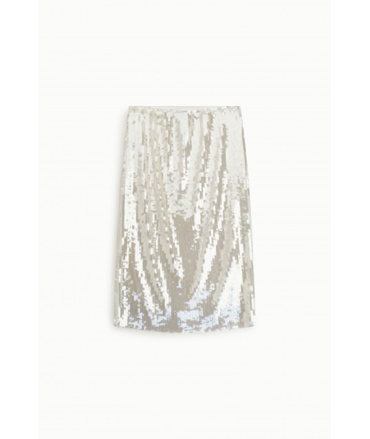 Dixie High Waist Sequined Midi Skirt (jupe midi pailletée à taille haute)