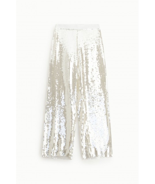 Pantalon taille haute avec paillettes Dixie