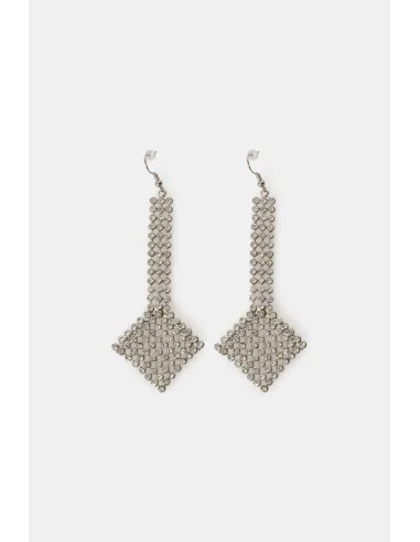 Pendant Earrings With Geometric Crystals Dixie