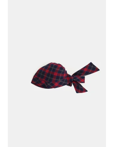 Bandana Annodata Motivo Tartan Con Fiocco Dixie