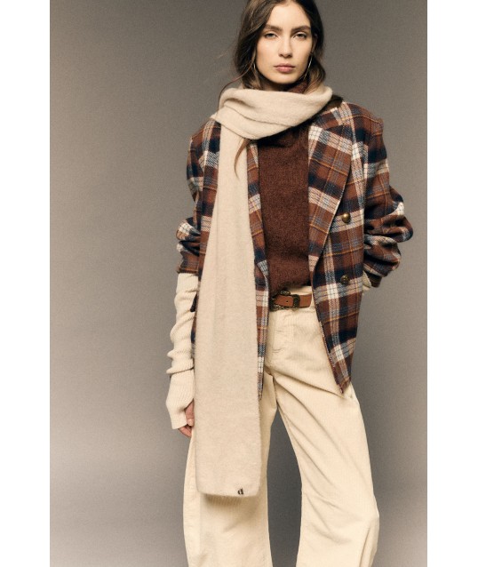 Scarf With Shaved Workmanship And Side Detail Dixie