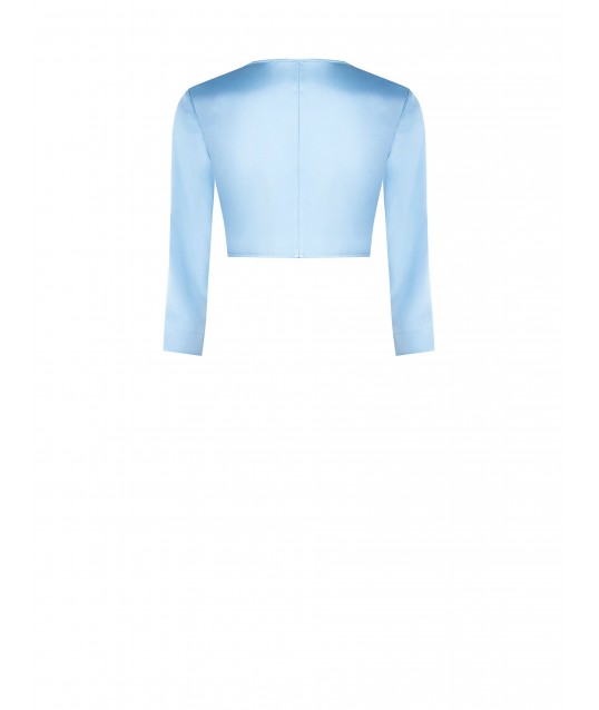 Rinascimento Satin Open Shrug Bolero