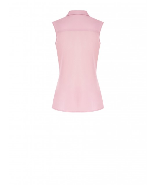 Blusa In Georgette Con Balza E Bottoni Gioiello Rinascimento