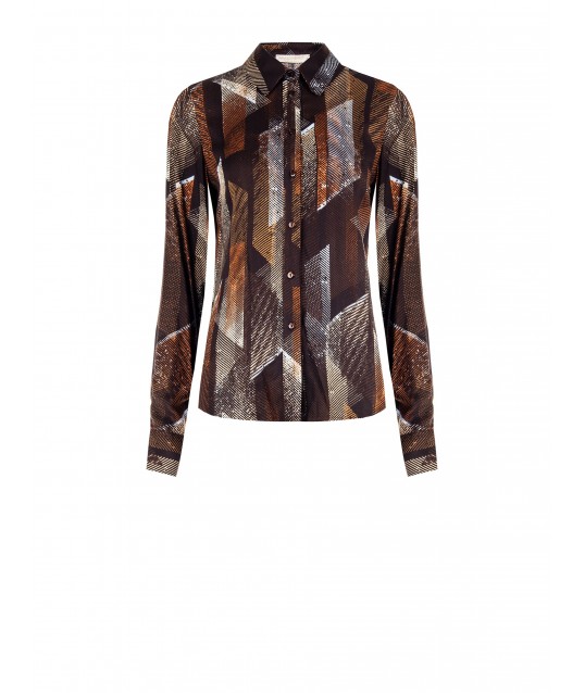 Camicia Sfiancata In Viscosa Rinascimento