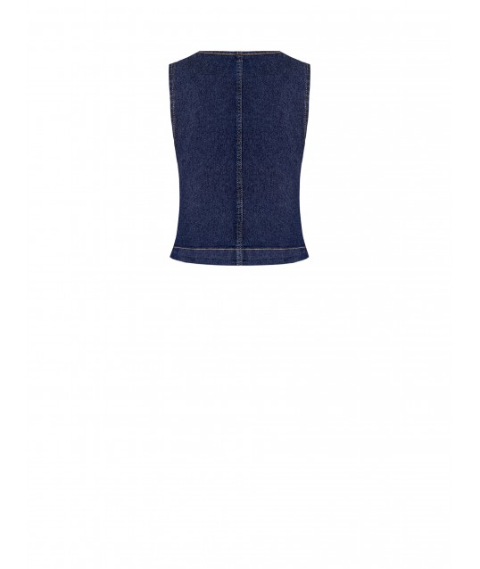 Rinascimento Stretch Denim Vest