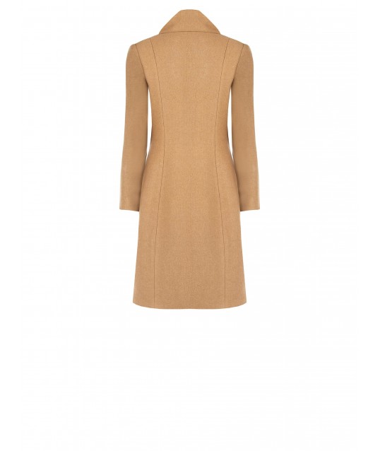 Manteau long beige avec écharpe intégrée Rinascimento