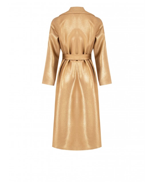 Cappotto Lungo Con Finitura Glitter E Maxi Tasche Rinascimento